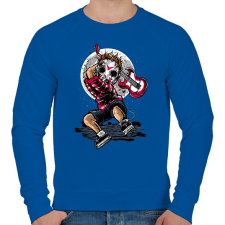 PRINTFASHION Törd meg a csendet! - Férfi pulóver - Királykék férfi pulóver, kardigán