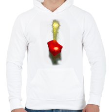 PRINTFASHION Török Edina 01 - Férfi kapucnis pulóver - Fehér