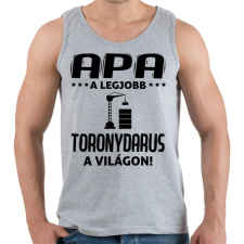PRINTFASHION Toronydarus apa - Férfi atléta - Sport szürke atléta, trikó