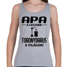 PRINTFASHION Toronydarus apa - Női atléta - Sport szürke női trikó