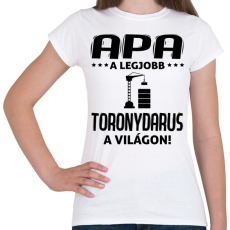PRINTFASHION Toronydarus apa - Női póló - Fehér