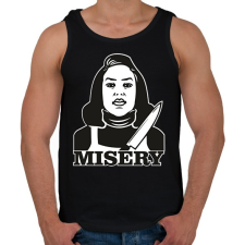 PRINTFASHION Tórtúra - Férfi atléta - Fekete atléta, trikó