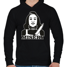 PRINTFASHION Tórtúra - Férfi kapucnis pulóver - Fekete