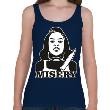 PRINTFASHION Tórtúra - Női atléta - Sötétkék női trikó