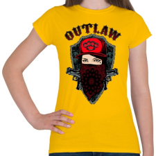 PRINTFASHION Törvényen kívüli - Női póló - Sárga női póló