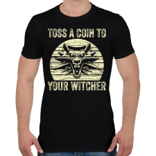 PRINTFASHION Toss a coin! - Férfi póló - Fekete férfi póló
