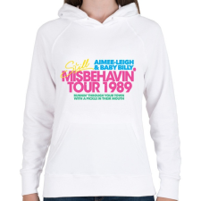 PRINTFASHION Tour 1989 - Női kapucnis pulóver - Fehér női pulóver, kardigán