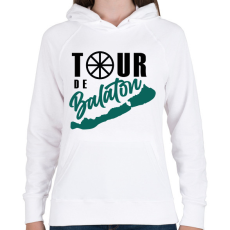 PRINTFASHION Tour de Balaton - Női kapucnis pulóver - Fehér