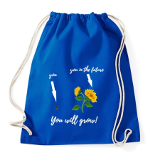 PRINTFASHION Tovább fogsz fejlődni - Sportzsák, Tornazsák - Bright royal tornazsák