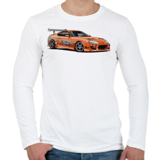 PRINTFASHION Toyota supra  - Férfi hosszú ujjú póló - Fehér férfi póló