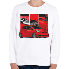 PRINTFASHION Toyota Yaris - Gyerek pulóver - Fehér gyerek pulóver, kardigán