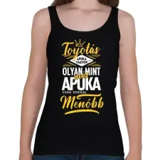PRINTFASHION Toyotás apuka - Női atléta - Fekete női trikó