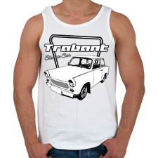 PRINTFASHION trabant - Férfi atléta - Fehér atléta, trikó