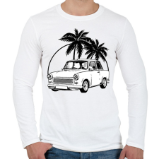 PRINTFASHION trabant - Férfi hosszú ujjú póló - Fehér férfi póló