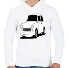 PRINTFASHION Trabant  - Férfi kapucnis pulóver - Fehér