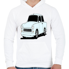 PRINTFASHION Trabant  - Férfi kapucnis pulóver - Fehér