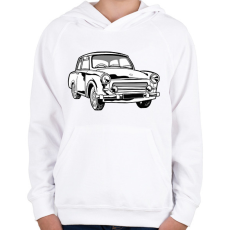 PRINTFASHION Trabant - Gyerek kapucnis pulóver - Fehér