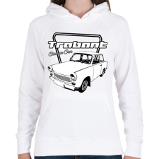 PRINTFASHION trabant - Női kapucnis pulóver - Fehér női pulóver, kardigán