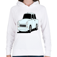 PRINTFASHION Trabant  - Női kapucnis pulóver - Fehér