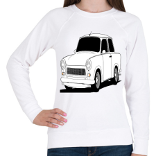 PRINTFASHION Trabant  - Női pulóver - Fehér női pulóver, kardigán