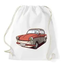 PRINTFASHION Trabant - Sportzsák, Tornazsák - Fehér tornazsák