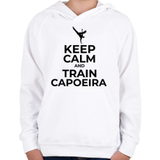 PRINTFASHION TRAIN CAPOEIRA 2 - Gyerek kapucnis pulóver - Fehér