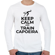 PRINTFASHION TRAIN CAPOEIRA - Férfi hosszú ujjú póló - Fehér
