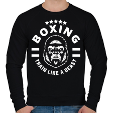 PRINTFASHION Train like a beast - Férfi pulóver - Fekete férfi pulóver, kardigán