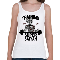 PRINTFASHION Training To Go Super Saiyan - Női atléta - Fehér