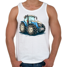 PRINTFASHION Traktor  - Férfi atléta - Fehér