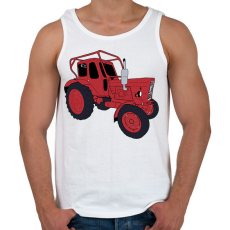 PRINTFASHION Traktor  - Férfi atléta - Fehér
