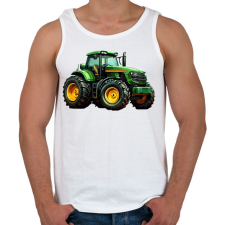 PRINTFASHION Traktor  - Férfi atléta - Fehér atléta, trikó