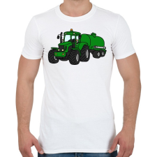 PRINTFASHION Traktor  - Férfi póló - Fehér férfi póló