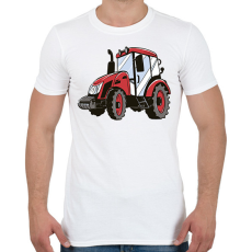 PRINTFASHION Traktor - Férfi póló - Fehér