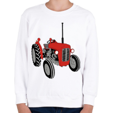 PRINTFASHION Traktor  - Gyerek pulóver - Fehér