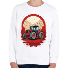 PRINTFASHION Traktor - Gyerek pulóver - Fehér