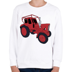 PRINTFASHION Traktor  - Gyerek pulóver - Fehér