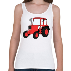 PRINTFASHION Traktor - Női atléta - Fehér