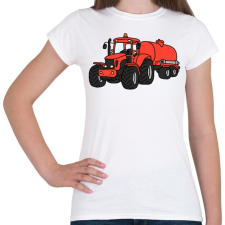 PRINTFASHION Traktor - Női póló - Fehér női póló