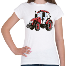 PRINTFASHION Traktor - Női póló - Fehér női póló