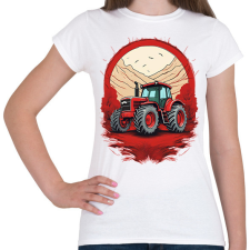 PRINTFASHION Traktor - Női póló - Fehér női póló