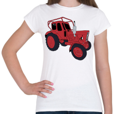 PRINTFASHION Traktor  - Női póló - Fehér