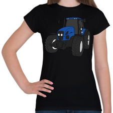 PRINTFASHION traktor - Női póló - Fekete női póló