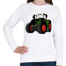 PRINTFASHION Traktor  - Női pulóver - Fehér