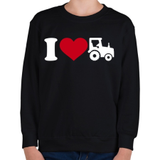 PRINTFASHION Traktor szerelem - Gyerek pulóver - Fekete gyerek pulóver, kardigán