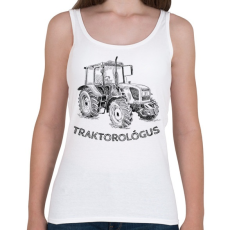 PRINTFASHION Traktorológus - Női atléta - Fehér
