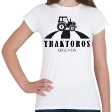 PRINTFASHION Traktoros legenda - Női póló - Fehér női póló