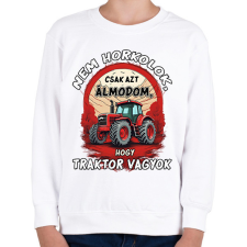 PRINTFASHION Traktoros minta - Gyerek pulóver - Fehér gyerek pulóver, kardigán