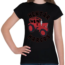 PRINTFASHION Traktoros  - Női póló - Fekete női póló