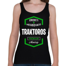 PRINTFASHION Traktoros prémium minőség - Női atléta - Fekete